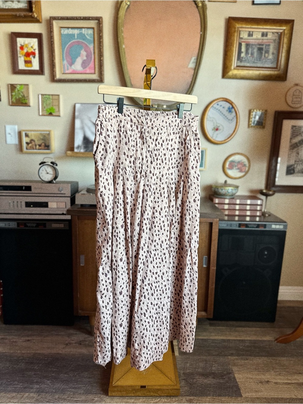 Anthropologie Isobel Printed Wide Leg Pants